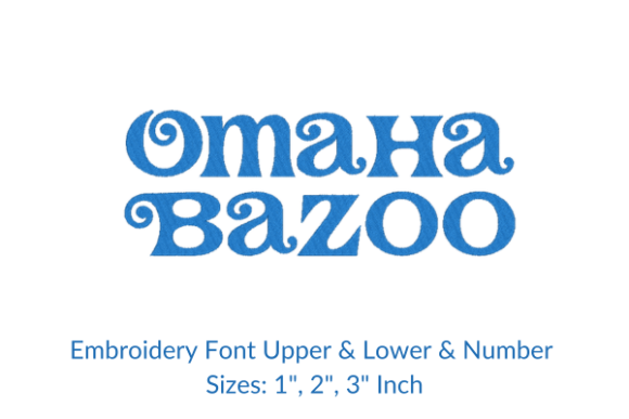 Omaha Bazoo Font Review for Boutique Sweatshirts