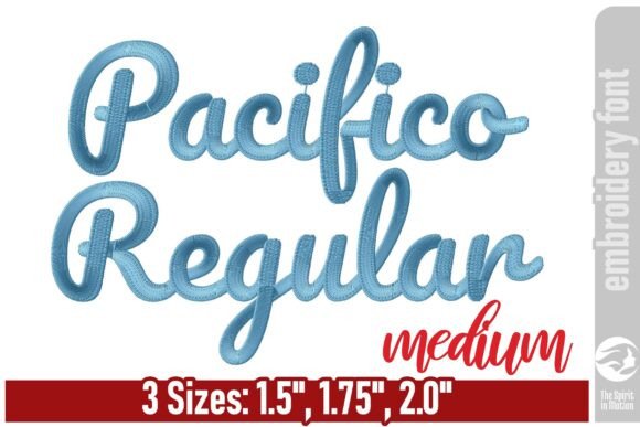 Pacifico Regular Embroidery Font M Review