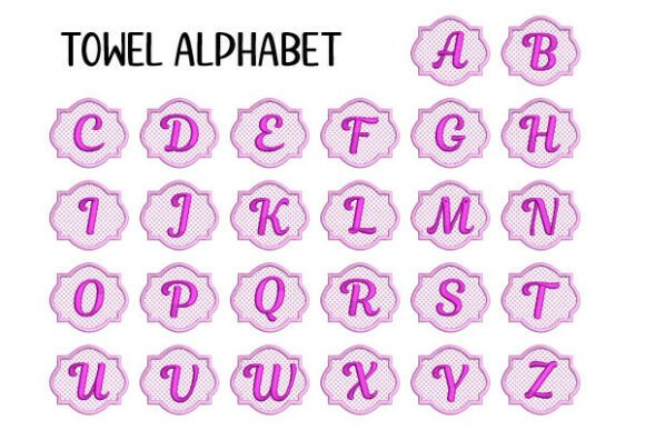 Review: Alphabet with Knockdown Stitch Background