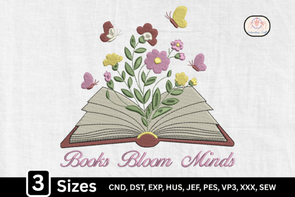 Review: Floral Open Book, Books Bloom Minds Design