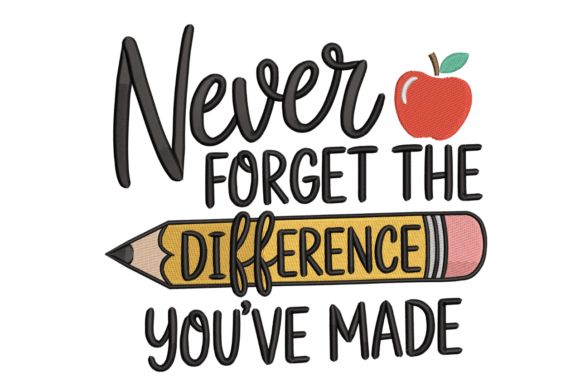 Review: Never Forget Teacher – Pencil Apple Design