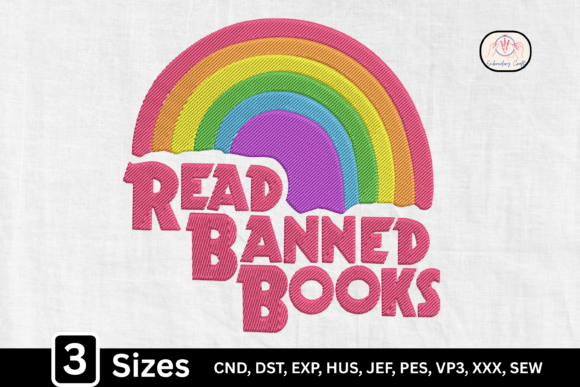 Review: Read Banned Books Rainbow Book Lover Design