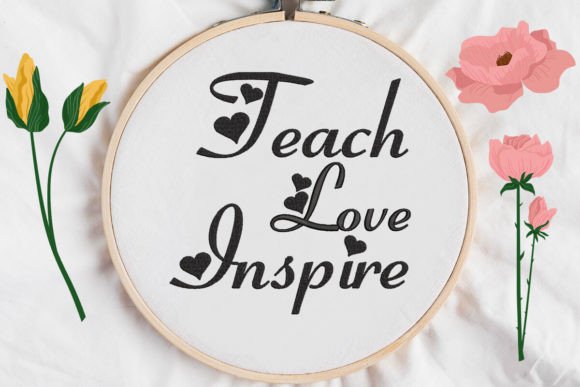 Review: Teach Love Inspire Teacher Embroidery Design