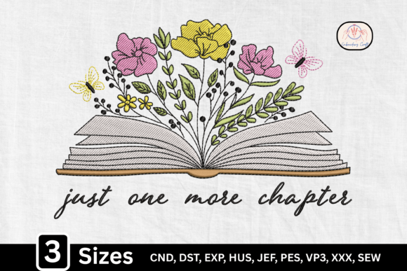 Reviewing Just One More Chapter Floral Book Design
