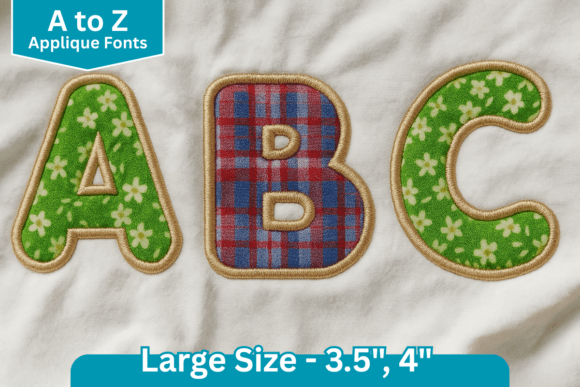 Rounded Applique Embroidery Font Review for Gifts