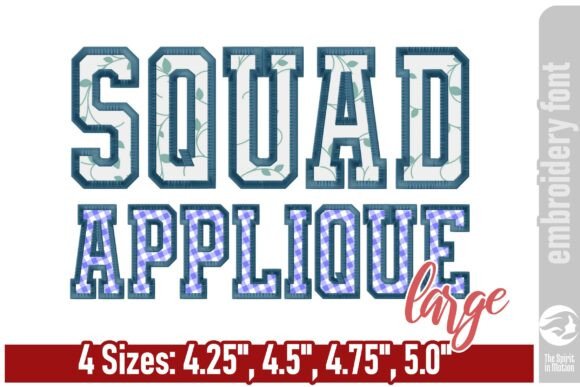 Squad Varsity Applique Font Review